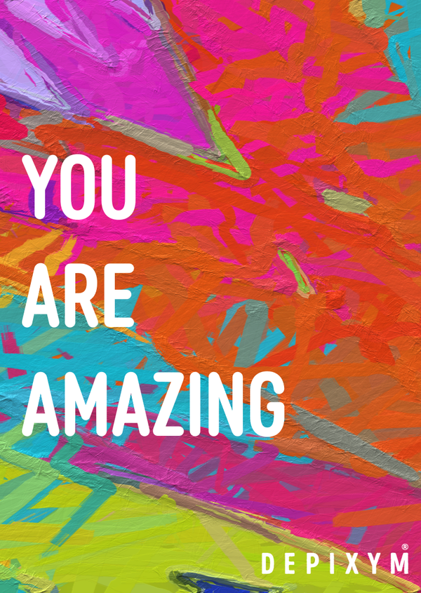 YOU ARE AMAZING POSTCARD
