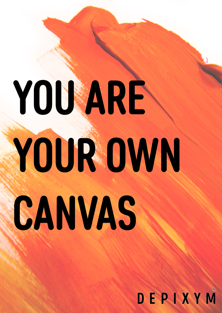 YOU ARE YOUR OWN CANVAS POSTCARD